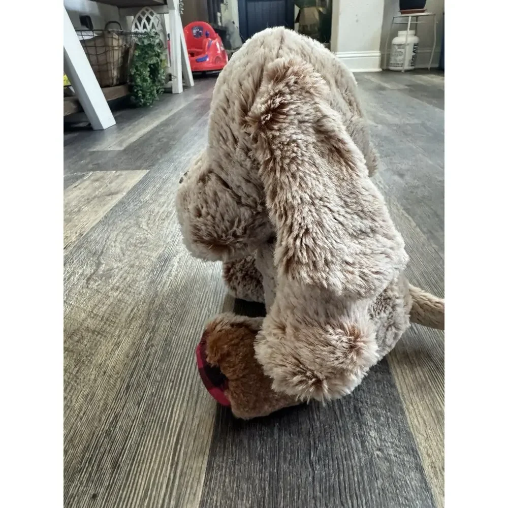 2023 PetSmart Chance The Dog Plush Buffalo Plaid Ears & Paws Stuffed Animal